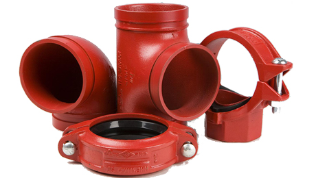 Grooved pipes fittings